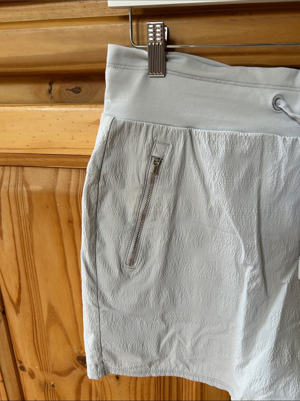 Athleta Trekkie Skirt Skort Women's Size 6 Athletic Grey Zipper Pockets - Picture 4 of 9